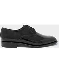 Sanders Todd Snyder X Leather Gibson Derby in Black for Men | Lyst