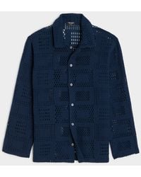 Todd Synder X Champion - Open-knit Long-sleeve Cabana Shirt - Lyst