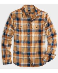 Todd Synder X Champion - Yellow Blue Two-pocket Flannel Shirt - Lyst