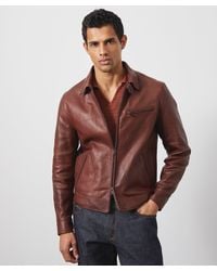 Todd Synder X Champion - Italian Burnished Leather Dean Jacket - Lyst