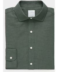 Todd Synder X Champion - Olive Flanella Spread Collar Dress Shirt - Lyst