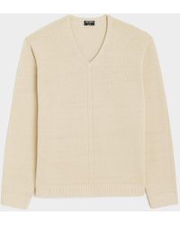 Todd Synder X Champion - Linen Cotton V-neck Sweater - Lyst