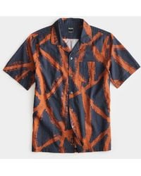 Todd Synder X Champion - Red Abstract Linen Camp Collar Shirt - Lyst