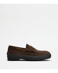Tod's - Winter Gommino Loafers - Lyst