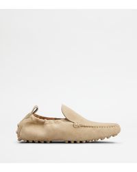 Tod's - Gommino Mokassins Glove Aus Veloursleder - Lyst
