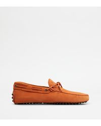 Tod's - Gommino Driving Shoes In Nubuck - Lyst