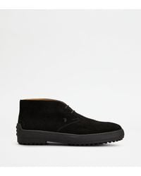 Tod's - Desert Boots Winter Gommino Aus Veloursleder - Lyst