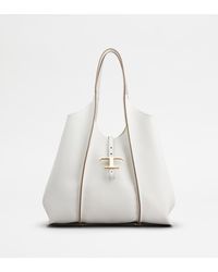 Tod's - Mittelgroße Shopping Bag T Timeless aus Leder - Lyst