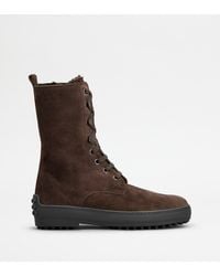 Tod's - Winter Gommino Ankle Boots - Lyst