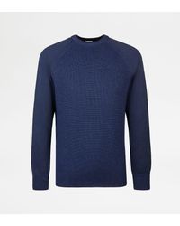 Tod's - Pull Girocollo Misto Seta - Lyst