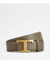 Tod's - Wendbarer Gürtel T Timeless Aus Leder, Schwarz,Grau, 100 - Lyst