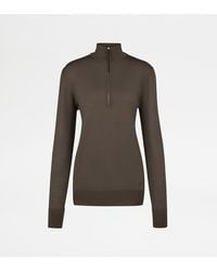 Tod's - Pull Mezza Zip - Lyst