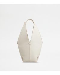 Tod's - Di Bag Folio Sac Porté Épaule En Cuir Petit - Lyst