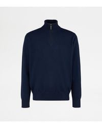 Tod's - Half Zip Jumper - Lyst