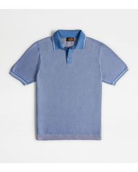 Tod's - Polo Shirt In Silk Knit - Lyst