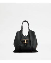 Tod's - T Timeless Shopping Bag In Leather Mini - Lyst