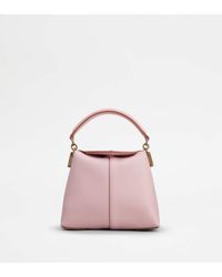 Tod's - T Case Tote Messenger Bag In Leather Micro - Lyst