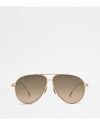Tod's - Teardrop Sunglasses With Temples - Lyst