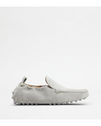 Tod's - Mocassin Gommino Glove En Cuir Velours - Lyst