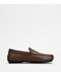 Tod's - City Gommino Mokassins Aus Leder - Lyst