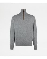 Tod's - Half Zip Jumper - Lyst