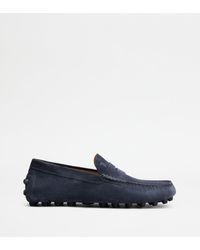 Tod's - Gommino Mokassins aus Veloursleder - Lyst