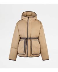 Tod's - Silk Blend Padded Jacket - Lyst
