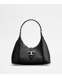 Tod's - T Timeless Hobo Bag In Leather Small - Lyst