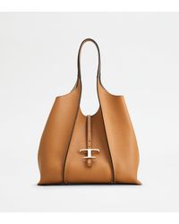 Tod's - T Timeless Shopping Bag In Leather Medium - Lyst