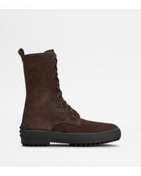Tod's - "Winter Gommino" Ankle Boots - Lyst