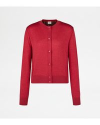 Tod's - Silk Blend Cardigan - Lyst