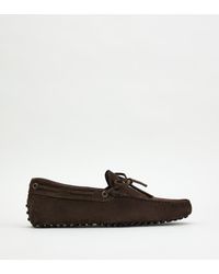 Tod's - Gommino Driving Shoes In Suede - Lyst