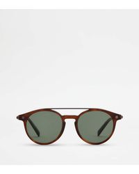 Tod's - Rounded Sunglasses With Temples - Lyst