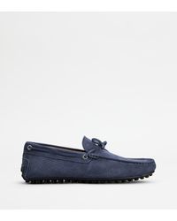 Tod's - City Gommino Driving Shoes In Nubuck - Lyst