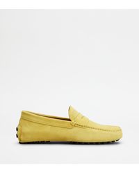 Tod's - Gommino Mokassins Aus Veloursleder - Lyst