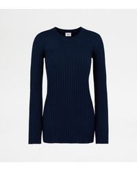Tod's - Cashmere Blend Round-Neck Pullover - Lyst