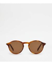 Tod's - Rounded Sunglasses With Temples - Lyst