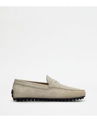 Tod's - City Gommino Driving Shoes In Suede - Lyst