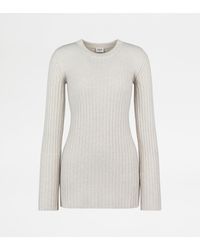 Tod's - Cashmere Blend Round-Neck Jumper - Lyst