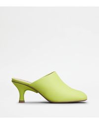 Tod's - Mules In Leather - Lyst