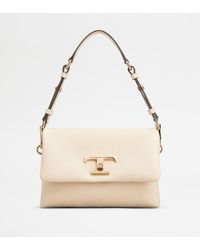 Tod's - T Timeless Flap Bag In Leather Mini - Lyst