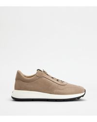 Tod's - Logo Stamped Low-Top Sneakers - Lyst