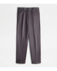 Tod's - Trousers With Darts - Lyst