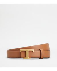 Tod's - T Timeless Reversible Belt In Leather - Lyst