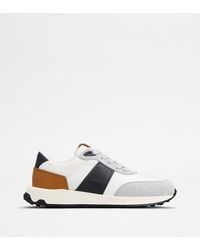 Tod's - Sneakers aus Leder und technischem Gewebe - Lyst