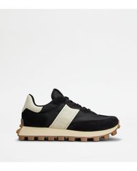 Tod's - Sneakers 1t In Suede And Fabric - Lyst