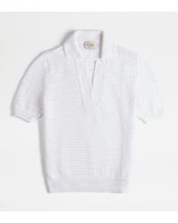 Tod's - Short-sleeved Polo Shirt In Knit - Lyst