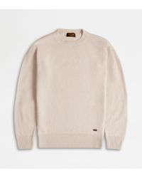 Tod's - Cashmere Blend Round-Neck Pullover - Lyst