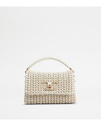 Tod's - T Timeless Flap Bag In Leather Micro - Lyst