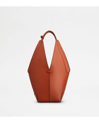 Tod's - Di Bag Folio Sac Porté Épaule En Cuir Petit - Lyst